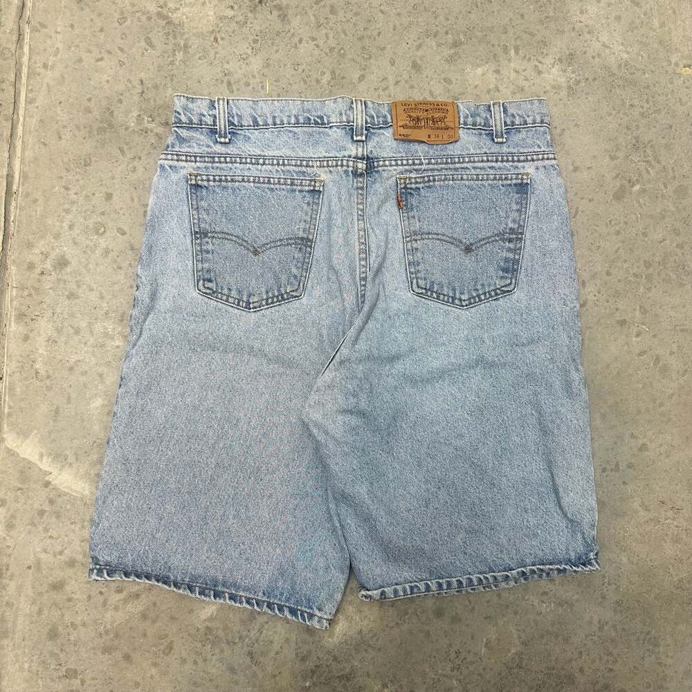 Vintage USA 90s Levi's 550 Orange Tab Jorts - 38”